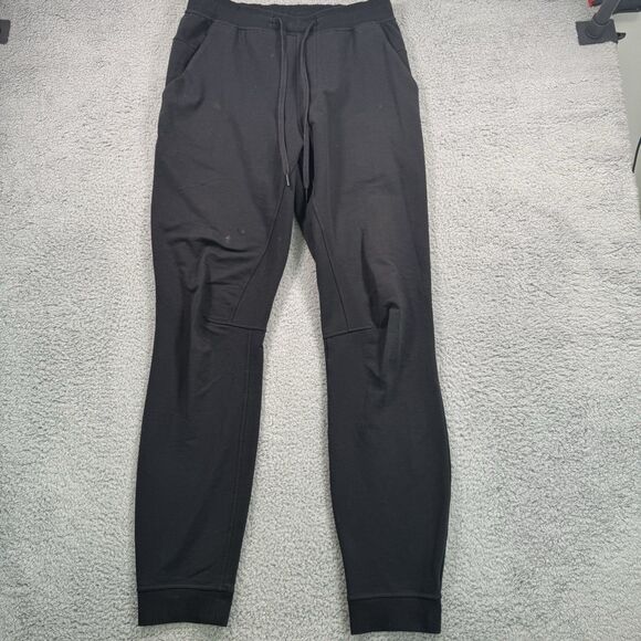 Lululemon Pants Mens M Tall Black City Sweat Jogger  Active Athletic Outdoor - Picture 1 of 10